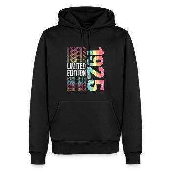 Limited Edition seit 1925 Geburtstag Vintage 1925 - Männer Premium Bio Hoodie - Schwarz - Vorne - Nico (187cm)
