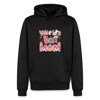 Best Mom Forever - Cadeau de fête des mères - Sweat à capuche Premium bio Homme - noir - Devant - Nico (187cm)