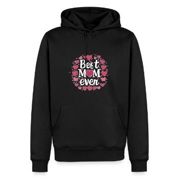 Best Mom Forever - Cadeau de fête des mères - Sweat à capuche Premium bio Homme - noir - Devant - Nico (187cm)