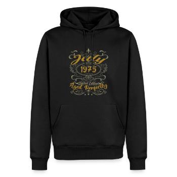 Juli 1975 Geburtstag Juli 1975 Geschenk 1975 - Männer Premium Bio Hoodie - Schwarz - Vorne - Nico (187cm)