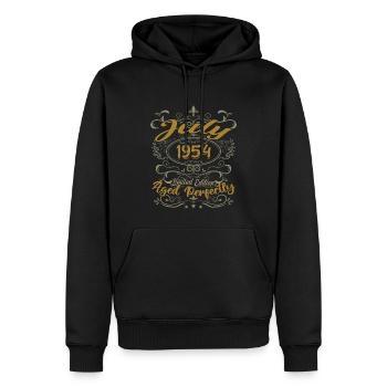 Juli 1954 Geburtstag Juli 1954 Geschenk 1954 - Männer Premium Bio Hoodie - Schwarz - Vorne - Nico (187cm)