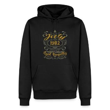July 1982 Birthday July 1982 Gift 1982 - Men’s Premium Organic Hoodie - black - Front - Nico (187cm)