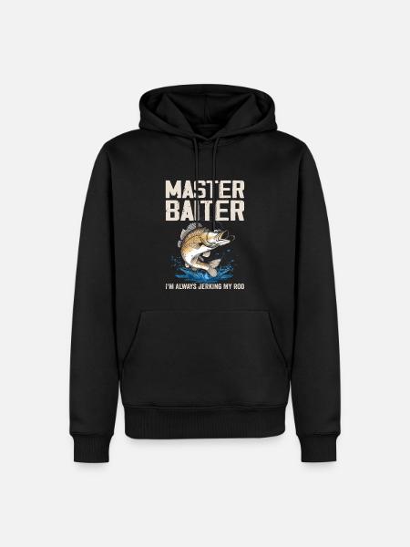 Master-Baiter I'm Always Jerking My Rod - Fisher - Herre Premium økologisk hoodie - sort