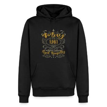 Geboren im Mai 1981 Geburtstag Mai 1981 Geburtstag Mai 1981 - Männer Premium Bio Hoodie - Schwarz - Vorne - Nico (187cm)