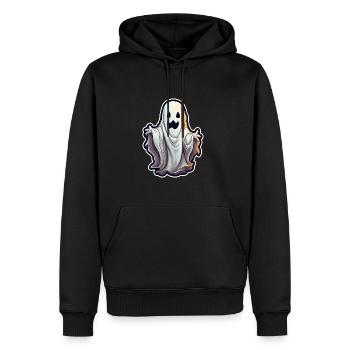 Gespenst Halloween - Männer Premium Bio Hoodie - Schwarz - Vorne - Nico (187cm)