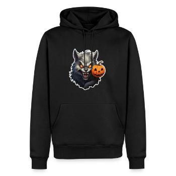 Halloween Wewolf - Männer Premium Bio Hoodie - Schwarz - Vorne - Nico (187cm)