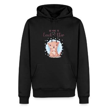 Be nice to every otter - Men’s Premium Organic Hoodie - black - Front - Nico (187cm)