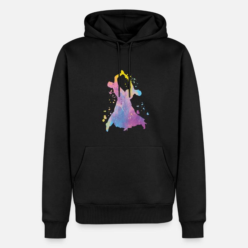 Valse viennoise Danses de salon - Sweat à capuche Premium bio Homme - noir