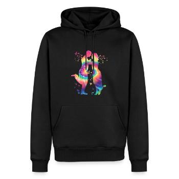 Tango Argentin Danse Milonga Vals - Sweat à capuche Premium bio Homme - noir - Devant - Nico (187cm)