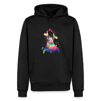 Gesellschaftstanz Wiener Walzer - Männer Premium Bio Hoodie - Schwarz - Vorne - Nico (187cm)