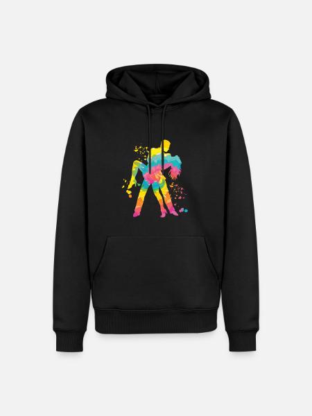 Salsero and Salsera Salsa-festival - Men’s Premium Organic Hoodie - black