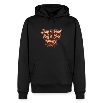 Dough What Bakes You Happy Bäckerei - Männer Premium Bio Hoodie - Schwarz - Vorne - Nico (187cm)