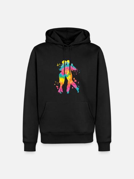 Argentine Tango Dancing Milonga Vals - Men’s Premium Organic Hoodie - black