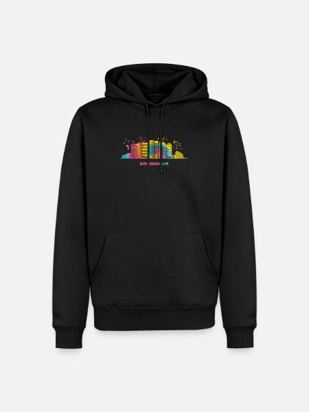 Birminghamer Skyline Birmingham - Men’s Premium Organic Hoodie - black