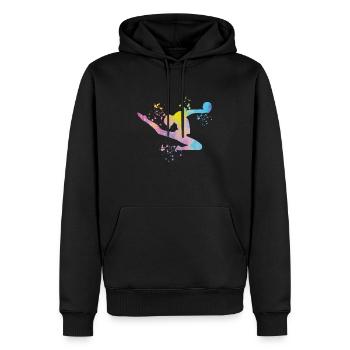 Gymnastin Mit Ball Rhythmische Gymnastik - Männer Premium Bio Hoodie - Schwarz - Vorne - Nico (187cm)