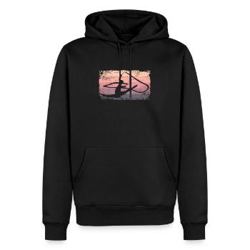 Gymnaste Gymnaste Gymnastique Rythmique Rétro - Sweat à capuche Premium bio Homme - noir - Devant - Nico (187cm)