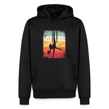 Gymnastikball Retro Rhythmische Gymnastik - Männer Premium Bio Hoodie - Schwarz - Vorne - Nico (187cm)