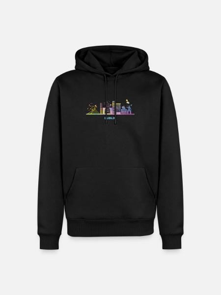Dublin Skyline Dublin - Men’s Premium Organic Hoodie - black