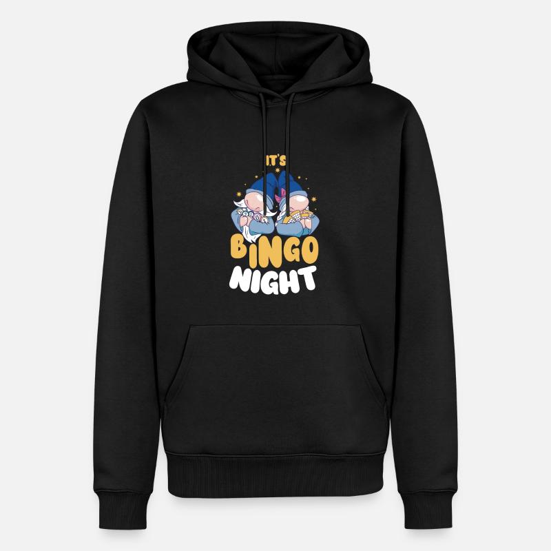 C’est bingo nuit bingo - Sweat à capuche Premium bio Homme - noir