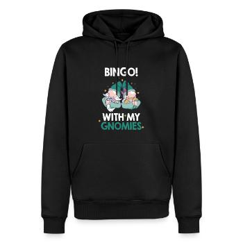Bingo Mit Meinen Gnomies Lustiges Bingo - Männer Premium Bio Hoodie - Schwarz - Vorne - Nico (187cm)