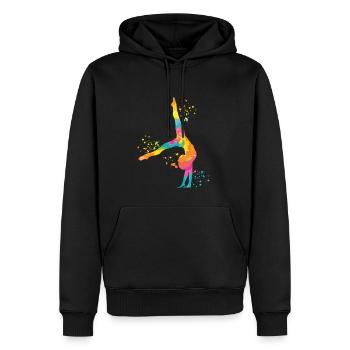 Gymnastin Mit Floor Rhythmische Gymnastik - Männer Premium Bio Hoodie - Schwarz - Vorne - Nico (187cm)