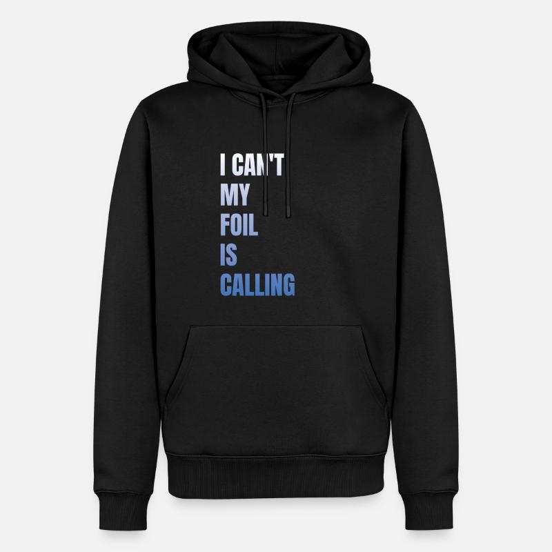 Wing Foil Wingsurf Foil Wing - Sweat à capuche Premium bio Homme - noir