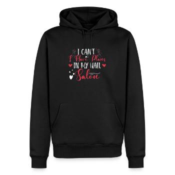 Ich Kann Nicht Habe Pläne In Meinem Nagelstudio - Männer Premium Bio Hoodie - Schwarz - Vorne - Nico (187cm)