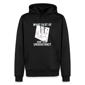 Welcher Teil Der Aresti-kunstflugfiguren - Männer Premium Bio Hoodie - Schwarz - Vorne - Nico (187cm)