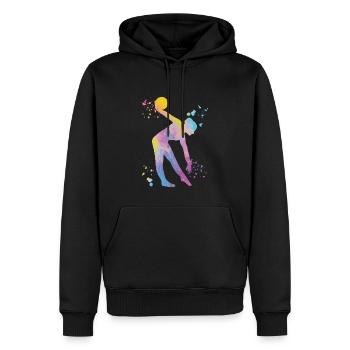 Gymnastin Mit Ball Rhythmische Gymnastik - Männer Premium Bio Hoodie - Schwarz - Vorne - Nico (187cm)