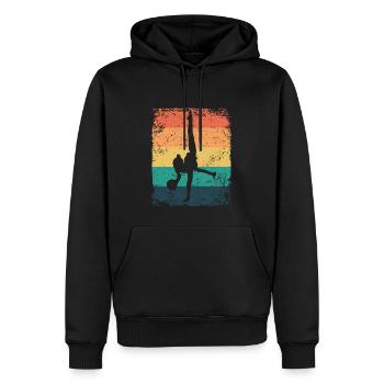 Gymnastikball Retro Rhythmische Gymnastik - Männer Premium Bio Hoodie - Schwarz - Vorne - Nico (187cm)