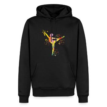 Ballett Tänzer Colorsplash Mann Ballerino - Männer Premium Bio Hoodie - Schwarz - Vorne - Nico (187cm)