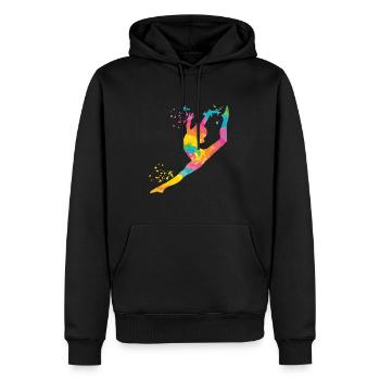 Gymnastin Mit Floor Rhythmische Gymnastik - Männer Premium Bio Hoodie - Schwarz - Vorne - Nico (187cm)