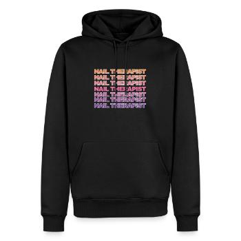 Nageltherapeutin Lustig Nailart Nail Tech - Männer Premium Bio Hoodie - Schwarz - Vorne - Nico (187cm)