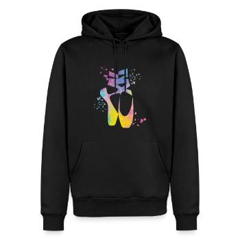 Ballettschuhe Tänzerin Frau Ballerina - Männer Premium Bio Hoodie - Schwarz - Vorne - Nico (187cm)