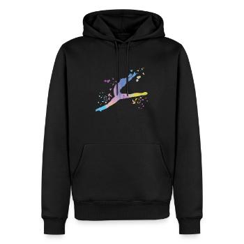Ballett Tänzer Colorsplash Mann Ballerino - Männer Premium Bio Hoodie - Schwarz - Vorne - Nico (187cm)