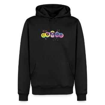 Bingo Bälle Farbsprotzer Frauen Männer Bingo - Männer Premium Bio Hoodie - Schwarz - Vorne - Nico (187cm)