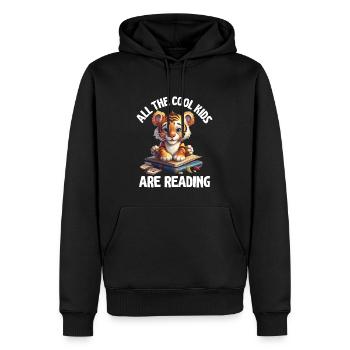 Alle Coolen Kids Lesen Lehrer - Männer Premium Bio Hoodie - Schwarz - Vorne - Nico (187cm)