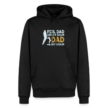 Foil Dad Wing Foil Wingsurfing Foil Wing - Männer Premium Bio Hoodie - Schwarz - Vorne - Nico (187cm)
