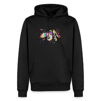 Ballettschuhe Tänzerin Frau Ballerina - Männer Premium Bio Hoodie - Schwarz - Vorne - Nico (187cm)