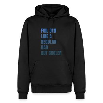 Foil Dad Wing Foil Wingsurfing Foil Wing - Männer Premium Bio Hoodie - Schwarz - Vorne - Nico (187cm)