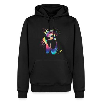 Ballettschuhe Tänzerin Frau Ballerina - Männer Premium Bio Hoodie - Schwarz - Vorne - Nico (187cm)