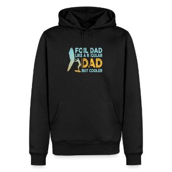 Foil Dad Wing Foil Wingsurfing Foil Wing - Men’s Premium Organic Hoodie - black - Front - Nico (187cm)