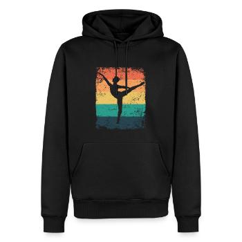 Ballett Tänzer Vintage Mann Ballerino - Männer Premium Bio Hoodie - Schwarz - Vorne - Nico (187cm)