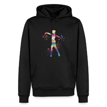 Ballett Tänzer Colorsplash Mann Ballerino - Männer Premium Bio Hoodie - Schwarz - Vorne - Nico (187cm)