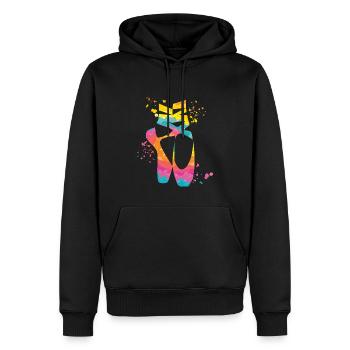 Ballettschuhe Tänzerin Frau Ballerina - Männer Premium Bio Hoodie - Schwarz - Vorne - Nico (187cm)