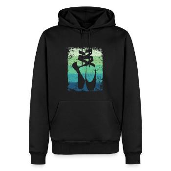 Ballettschuhe Vintage Frau Ballerina - Männer Premium Bio Hoodie - Schwarz - Vorne - Nico (187cm)