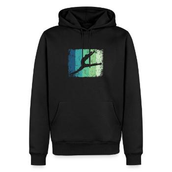 Ballett Tänzer Vintage Mann Ballerino - Männer Premium Bio Hoodie - Schwarz - Vorne - Nico (187cm)