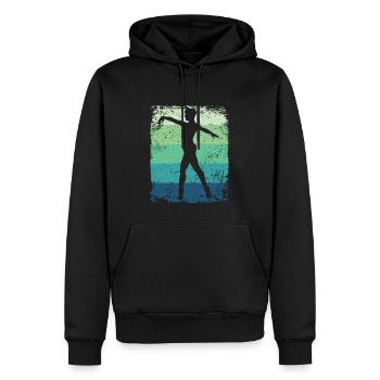 Ballett Tänzer Vintage Mann Ballerino - Männer Premium Bio Hoodie - Schwarz - Vorne - Nico (187cm)