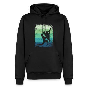 Ballet Dance Couple Ballerine Vintage - Sweat à capuche Premium bio Homme - noir - Devant - Nico (187cm)