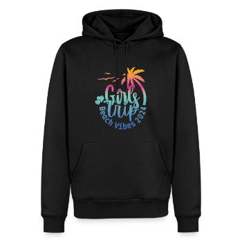 Girl Weekend Girls Trip Beach Vibes 2024 - Männer Premium Bio Hoodie - Schwarz - Vorne - Nico (187cm)